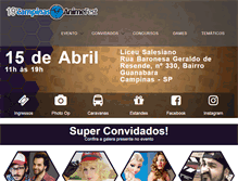 Tablet Screenshot of campinasanimefest.com.br